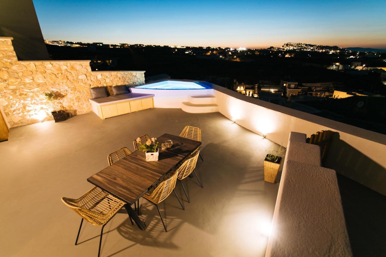 Amer Villa Santorini With Outdoor Hot Tub Vóthon Esterno foto