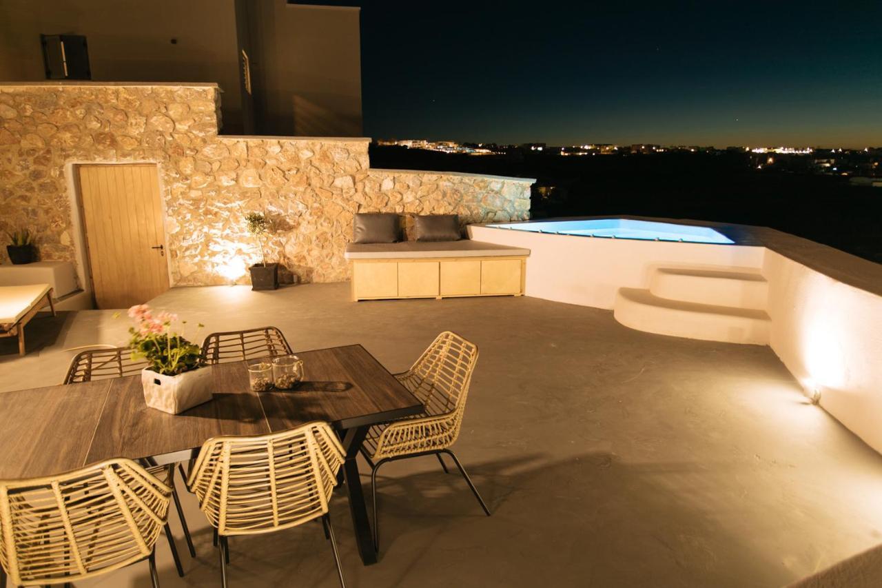 Amer Villa Santorini With Outdoor Hot Tub Vóthon Esterno foto